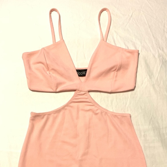 Cutout Midi Dress - Pink - Picture 1 of 5